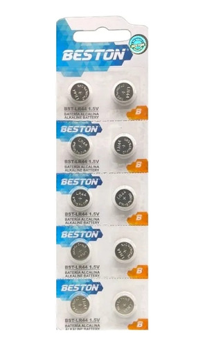 Batería Pila Tipo Botón Beston Lr44 1.5v X 10 Unidades 