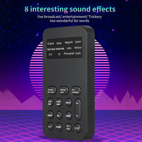 Mini Trocador De Voz Efeitos De Som Máquina De Áudio De