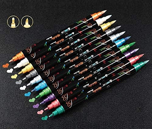Ink Lab Rotuladores Metálicos De Doble Punta De 24 Colores M