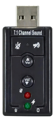 Adaptador Som Usb 2.0 Exbom Usom Externo Preto