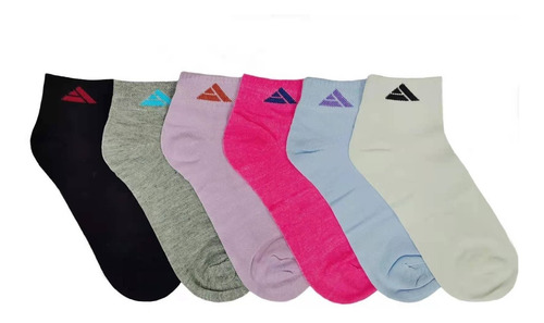 Pack 12 Pares Calcetines Mujer Deportiva Varios Colores