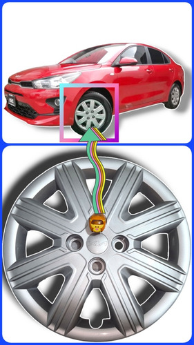 4 Polveras Rin De Acero Para Kia Rio 2022 Pintura Original. (Usado)