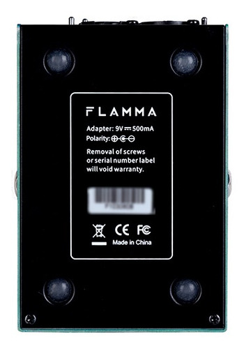 Imagen 5 de 5 de Pedal de efecto Flamma Harmony FV04 azul