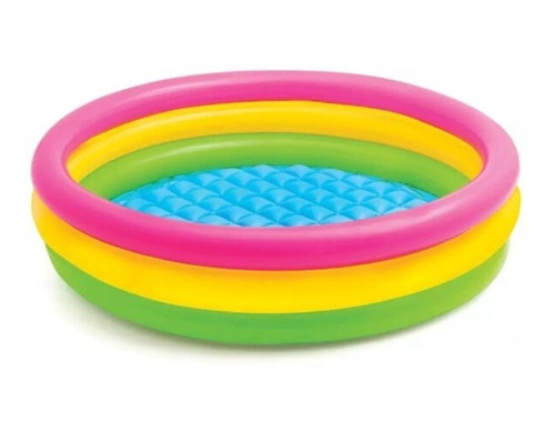 Piscina Arcoiris Inflable Para Niños De 1.14m X 25 Cm