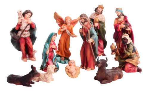 Pesebre De 11 Cm Con 11 Figuras