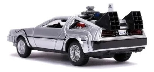 Delorean Time Machine Volver Al Futuro 2 Jada Esc 1:32 Color Gris Metal