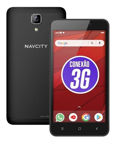 Smartphone Navcity Np-752 Preto- Android 11 E Dual Chip