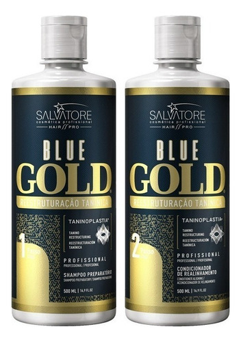 Salvatore Blue Gold - Passo 1 E 2 - 2x500ml - Taninoplastia