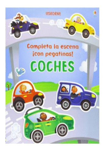 Libro Infantil  : Completa La Escena Con Pegatinas  Coches