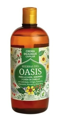 Crema De Enjuague Capilar Oasis Anti-caspa, Anti-caída 520ml