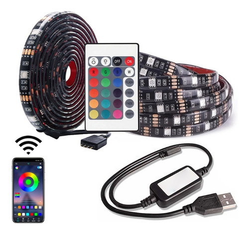 Conjunto De Faixas De Luz Led V35 Meter 5050rgb - Fs