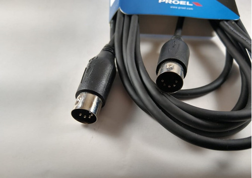 Imagen 3 de 10 de Cable Midi-midi 5 Metros Proel Bulk410lu5