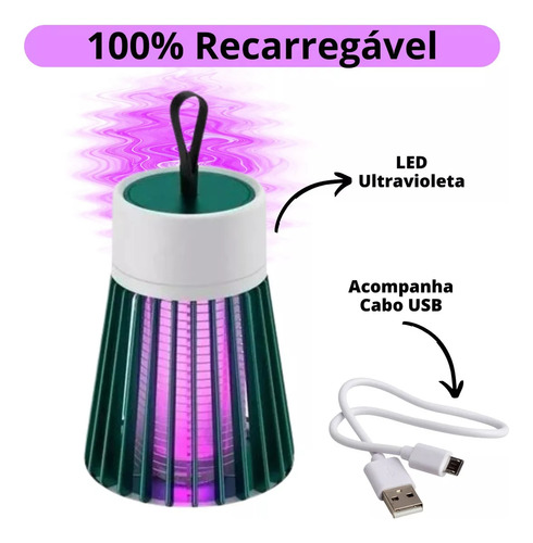 Repelente Mata Mosquito Led Uv Eletrônico Pernilongo Insetos