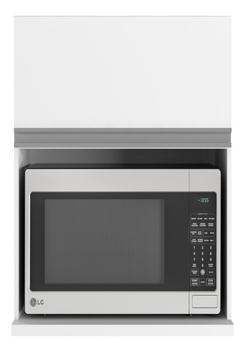 Armário Cozinha Modulada Porta Nicho Micro-ondas Apartamento