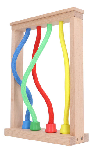Juego De Anudar Cuerdas Para Niños, De Madera, Mejora El Pen