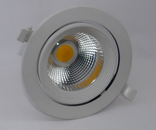 Luminária Alumínio De Embutir P/ Loja Super Led 20w Quente