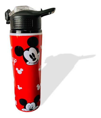 Cilindro Para Agua Mickey Mouse Rojo Personalizado