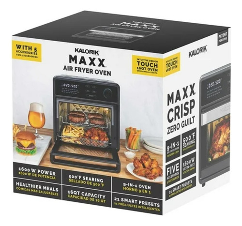 Freidora De Aire Kalorik Maxx 16 Qt Negro
