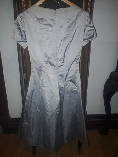 Vestido Antiguo De Raso Años 70 Talle S/m (Usado)