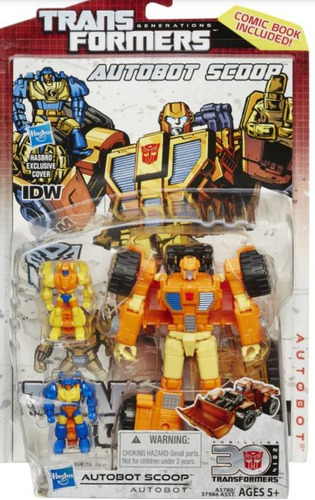 Transformers. Scoop. Autobot Original Hasbro Incluye Comic 