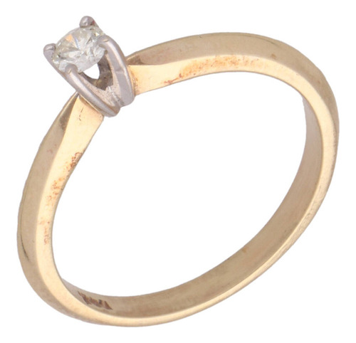 Anillo De 14k Oro Amarillo, 2.4 Gramos