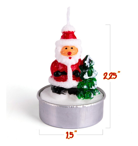 El Juego De Velas Navideñas Artcreativity Bulk Incluye 12 Ve