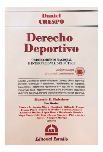 Manual De Derecho Deportivo - Daniel Crespo