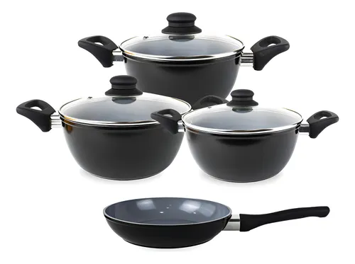 Jogo de Panelas Mundiart Cerâmica Antiaderente 4 Peças Indução