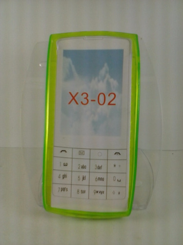 Capa Gel Tpu Verde Transparente Celular Nokia X3-02