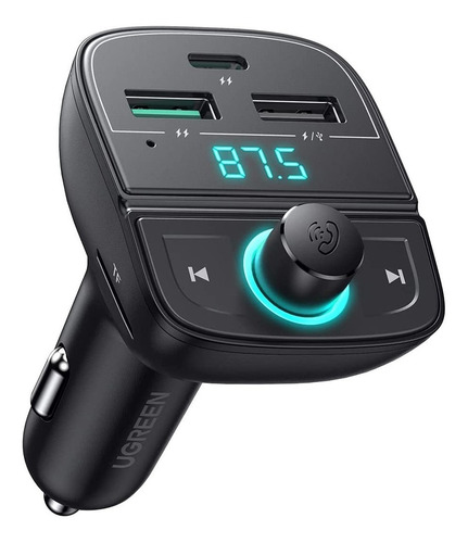 Transmisor Fm Bluetooth 5.0 Cargador Auto Usb Tipo C Ugreen