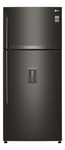 Refrigerador inverter no frost LG Top Freezer LT51SG negro acero inoxidable con freezer 510L 220V