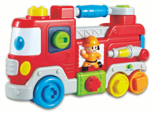 Carrinho De Bombeiro C/ Som E Luz Para Bebês - Zoop Toys 