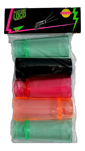Imagen 2 de 4 de Vasos Tequileros Shot De Plástico Colores 30pzas