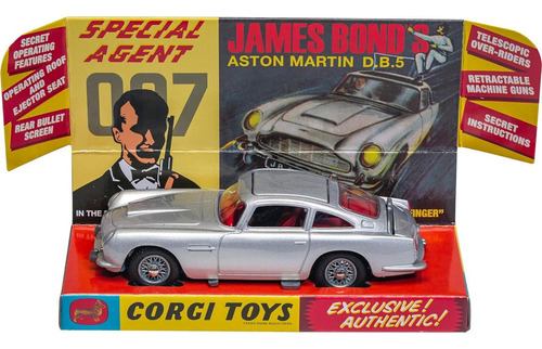 Coche Die-cast Corgi Aston Martin Db5 Plateado 3,71x11,99cm