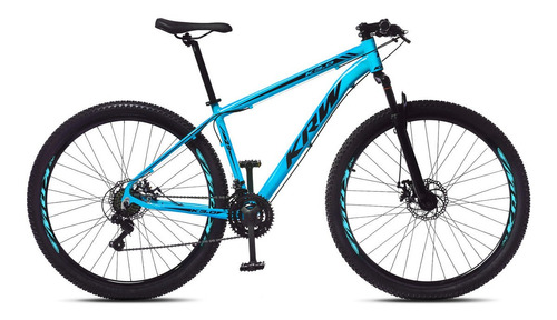 Mountain bike KRW S60 aro 29 17 24v câmbios Shimano TZ cor azul/preto