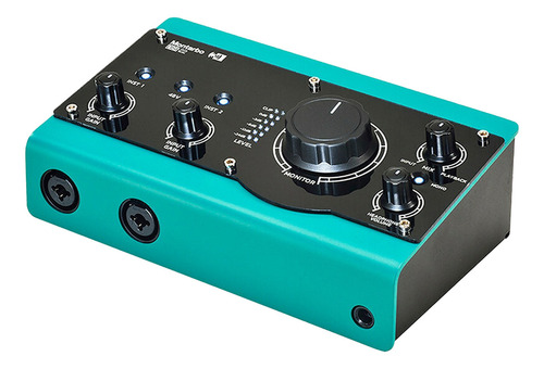 Interfaz Audio Usb Montarbo Dsi-22 , 2 Entradas Estudio Color Cian