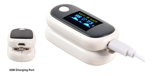 Imagen 6 de 9 de Oximetro Digital De Pulso Dedo Recargable Usb