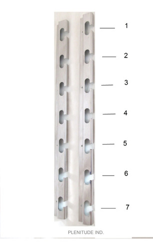Imagem 1 de 1 de Suporte Para Churrasqueira Com 7 Posições - Altura 54cm 2pç