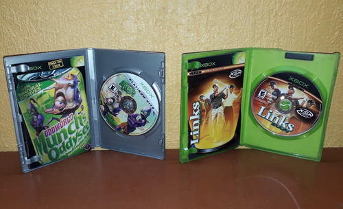 2 Juegos Oddworld Munch's Oddysee Y Links 2004 Xbox Clasico