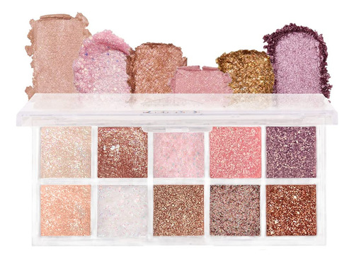 Oranot Paleta De Maquillaje De Sombra De Ojos Brillante De 1