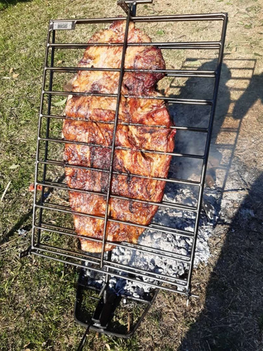 Imagen 6 de 10 de Parrilla Portatil Fogon Asador Criollo Libro Grande Brasas®