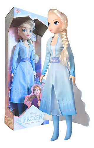 Kit Boneca Elsa E Anna Mini My Size Frozen 2 55cm Babybrink