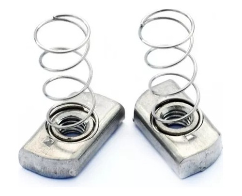 Tuerca Riel Ruc Con Resorte 3/8puLG Zinc Pack X10und