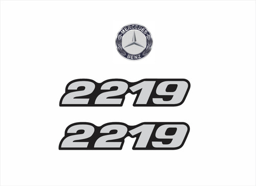 Adesivos Compatível Mercedes Benz 2219 Emblema Resinado 99