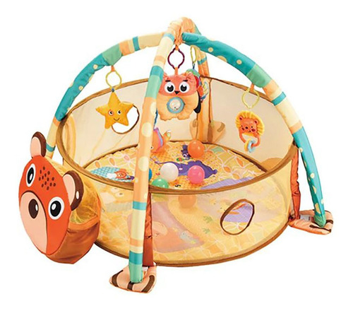 Tapete Ginásio Infantil Com Piscina De Bolinha Ursinho