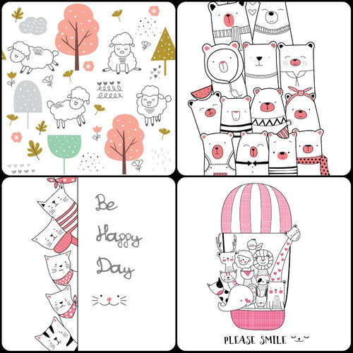 Imagen 2 de 9 de Pack Vectores Gatitos Cat Premium Candy Diseño Cuadr +regalo