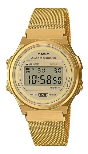 Reloj Casio Ltpv005 Mujer Dorado Negro Watchsalas* Full