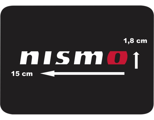 Sticker Adhesivo Para Auto De Nismo Blanco