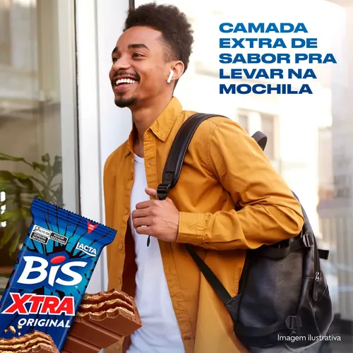 Caixa Bis Xtra Ao Leite - Display Com 24 Unidades De 45g