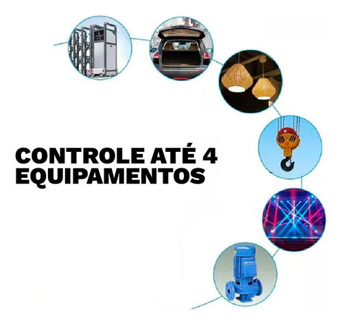 Kit 20 Controles Remoto Copiador Clone Duplicador 433 Mhz Preto